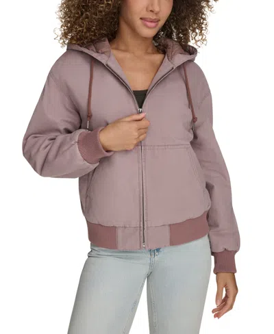 Levi's Women's Relaxed Workwear Hooded Bomber Jacket