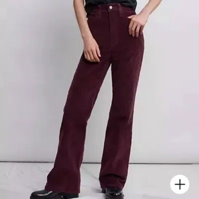 Levi's Women's Ribcage Bootcut Corduroy Pants In Purple In Red