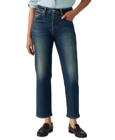 Levi's Women's Ribcage High Rise Straight Ankle Jeans In She Is Rea