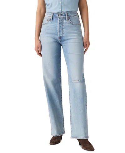 Levi's Women's Ribcage High-rise Straight-leg Jeans In Around Abo