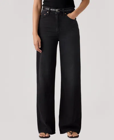 Levi's Women's Ribcage Wide-leg Jeans In Black