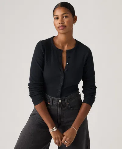 Levi's Women's Rory Long Sleeve Button-up Top In Black