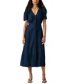 Levi's Sarina Short-sleeve Midi Dress In Blue