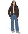 Levi's Women's Sherpa Zip-front Jacket In Brown