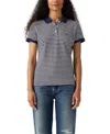 Levi's Women's Short-sleeve Pique Knit Polo Shirt In Blue