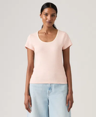 Levi's Women's Short-sleeve Crew Neck Top In Pink