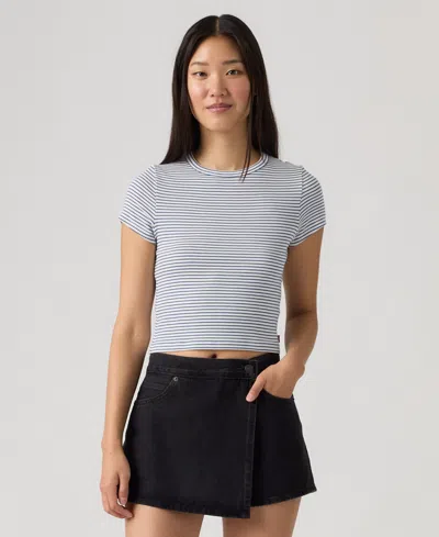 Levi's Women's Short-sleeve Cropped Top In Blue