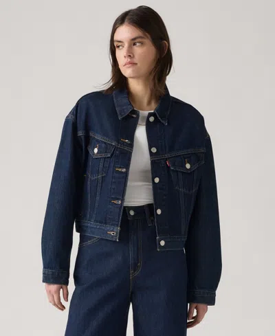 Levi's Women's Shrunken '90s Trucker Jacket In Blue