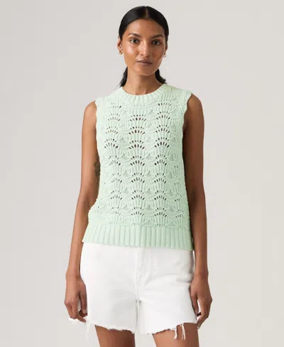 Levi's Hope Crochet Tank Top In Blue