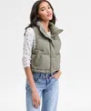 Levi's Women's Sleeveless Puffer Vest Jacket In Green
