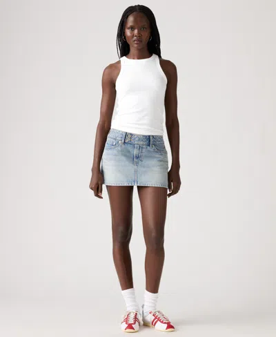 Levi's Women's Slim-fit Superlow Mini Skirt