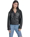 Levi's Women's Spread Collar Button-front Jacket In Black