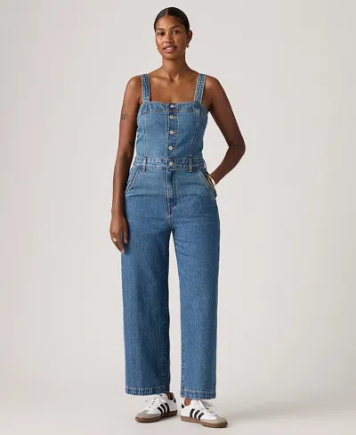 Levi's Women's Square Neck Jumpsuit In Blue