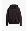 Levi's Women's Sweatshirt A9265 0000 Authentic Full Zip Black In Black