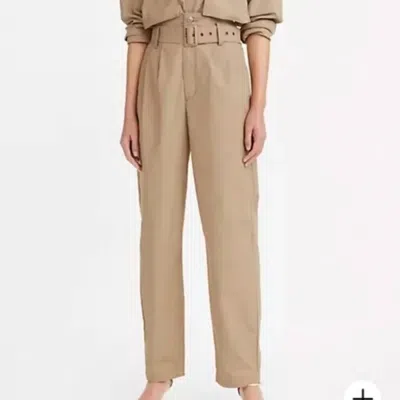 Levi's Women's Tailored High Loose Taper Pants In Tan In Neutral