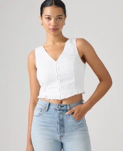 Levi's Women's Teagan Mini Eyelet Blouse In White