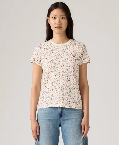 Levi's Women's The Perfect Crewneck Cotton T-shirt In Neutral