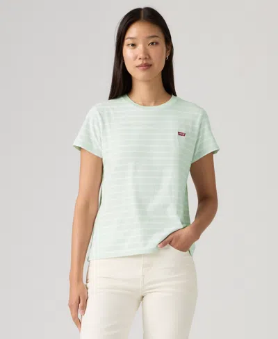 Levi's Women's The Perfect Crewneck Cotton T-shirt In White