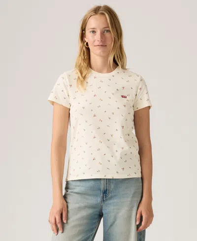 Levi's Women's The Perfect Crewneck Cotton T-shirt In Neutral