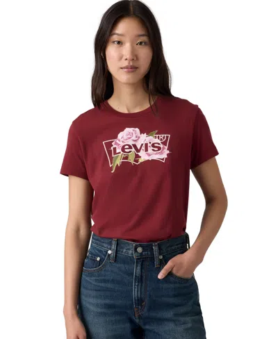Levi's Women's The Perfect Crewneck Cotton T-shirt In Multi