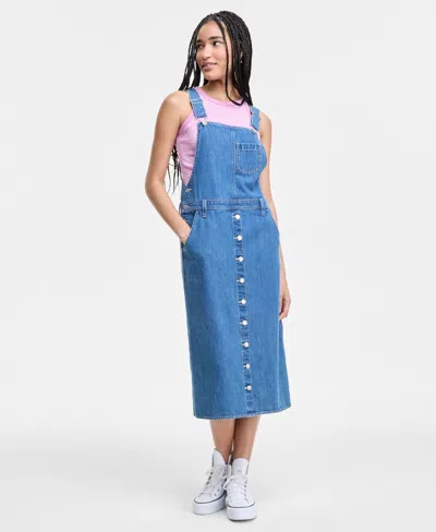 Levi's Women's Tico Cotton Denim Jumper Dress In Blue