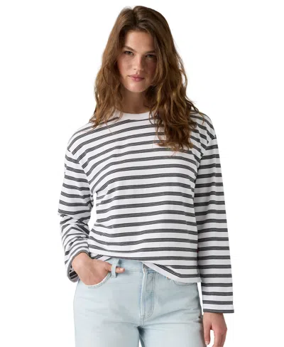 Levi's Julie Slub Long-sleeve Tee T-shirt In White