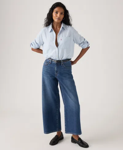 Levi's Women's Wide-leg Ankle Goodbye Jeans In Blue