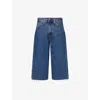 Levi's Womens Song Of The Year 478 Baggy Capri Denim Shorts In Blue