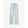 Levi's Womens Bags To Riches 578 Baggy Mid-rise Denim Jeans In Brown