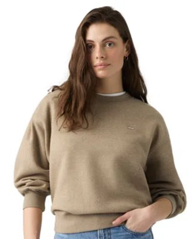 Levi's Womens Everyday Crewneck Sweatshirt In Serif Stud Lc Pine Grove