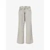 Levi's Womens Grey Xl Straight-leg Denim Jeans In Gray