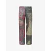 Levi's Womens Multi  X Denim Tears Photo Straight-leg Denim Jeans