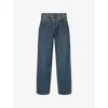 Levi's Womens Blue 578 Baggy Wide-leg Denim Jeans