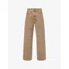 Levi's Womens Khaki 578 Baggy Wide-leg Denim Jeans In Brown