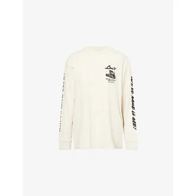 Levi's Womens Silver Birch Logo Graphic-print Cotton T-shirt