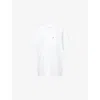 Levi's Womens White Patch-pocket Round-neck Cotton T-shirt In White