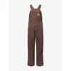 Levi's Womens Crackin Bracken Logo-patch Straight-leg Cotton Jumpsuit