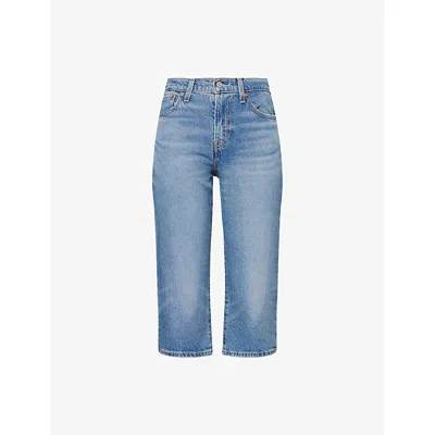 Levi's Womens Next Saturday No Crease Wedgie High-rise Capri Denim Jeans