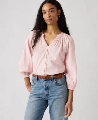 Levi's Levis Womens Phoebe V Neck Top In Blue
