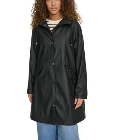 Levi's Levis Womens Raglan Sleeve Rain Collar Jacket In Black