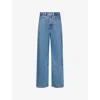 Levi's Womens Big Yikes Ribcage Wide-leg Denim Jeans
