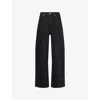 Levi's Womens Rosie Posie Ribcage Wide-leg Denim Jeans