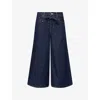 Levi's Womens Shaded View Xl Loose-fit Denim Culotte Jeans