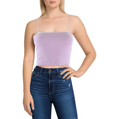 Levi's Womens Striped Cropped Cami In Purple