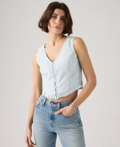 Levi's Levis Womens Teagan Mini Eyelet Blouse In Watch Me
