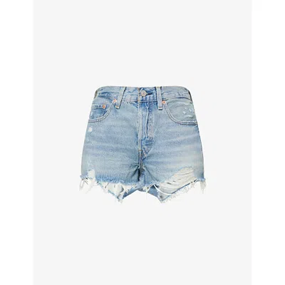 Levi's Womens Vague Finish 501® Original High-rise Denim Shorts