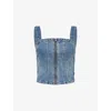 Levi's Womens Verified Vintage Sculpted Bustier Denim Top