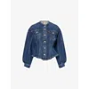 Levi's Womens Wonderlust No Tack Sculpted Trucker Denim Jacket