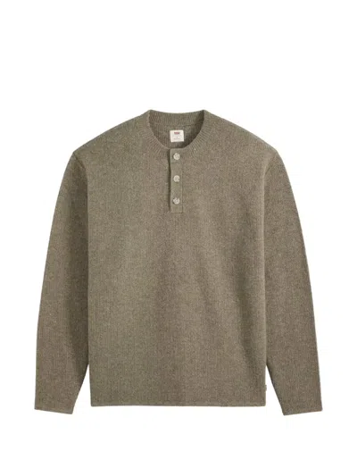 Levi's Woodacre Henley Sweater In Green