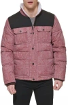 Levi's® Woodsman High Pile Fleece Puffer Jacket In Pink
